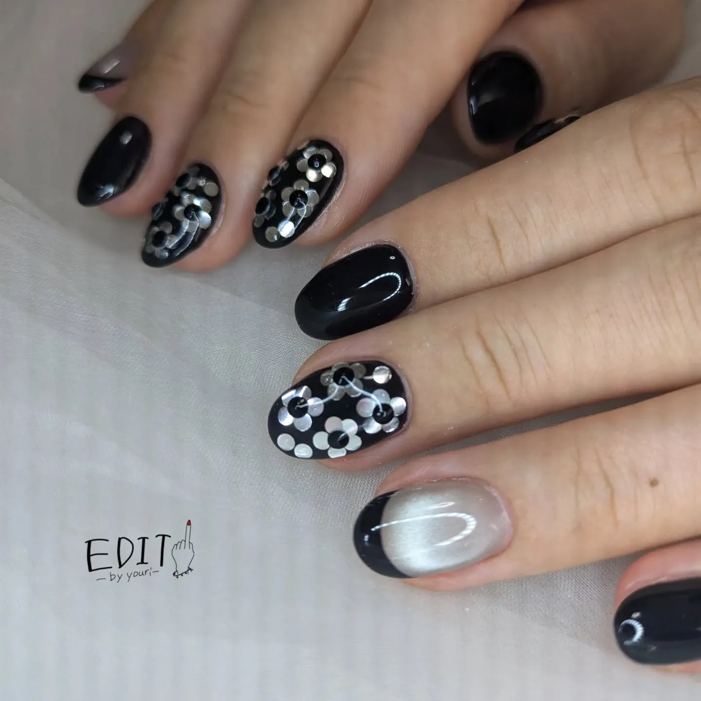 ホログラムフラワー×ぷるぷるマグネット✨