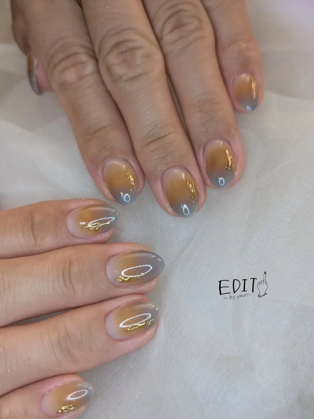 補色グラデーション、秋の夕焼け色🎑