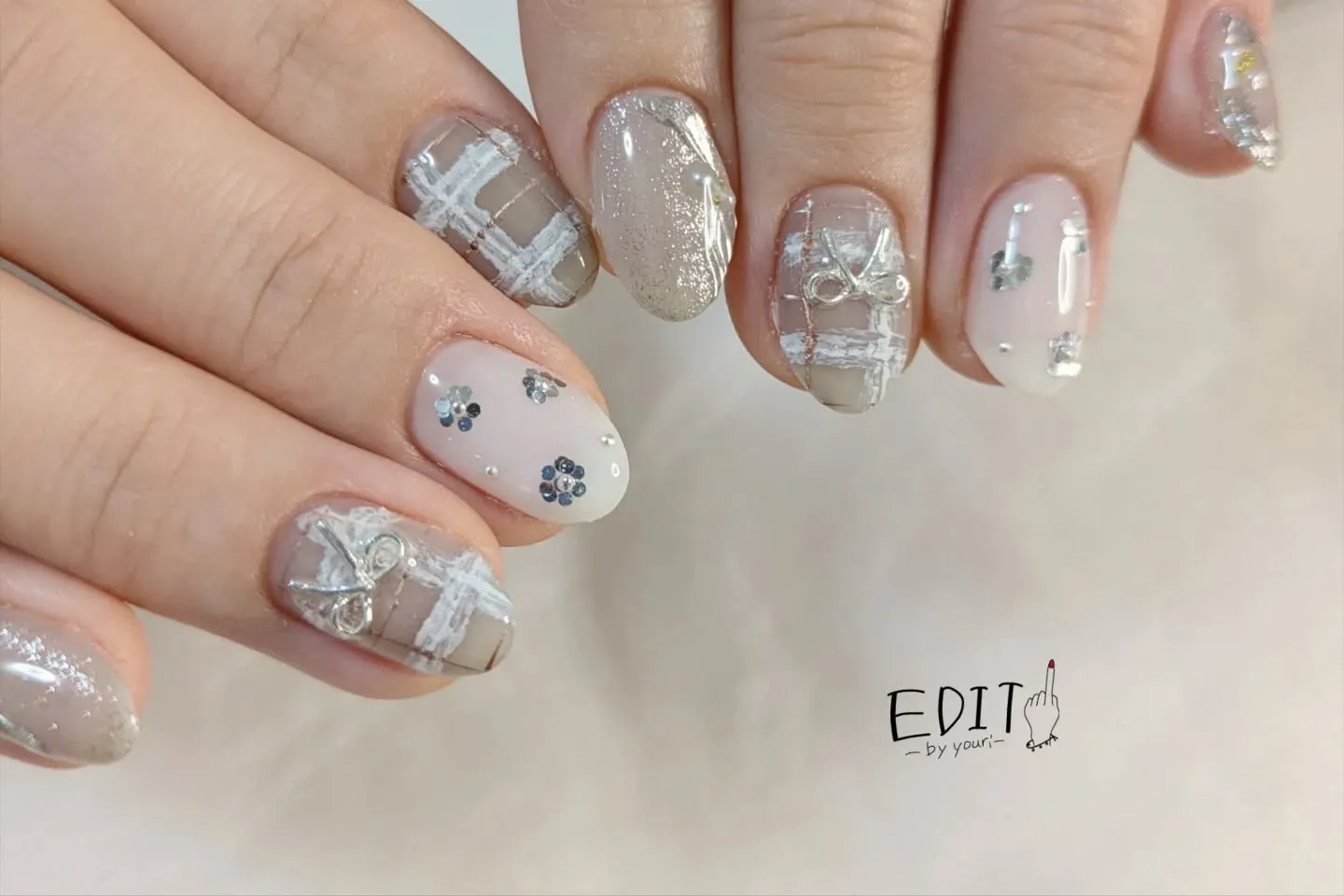 もふもふニット風チェックが乙女💭🐑🩷