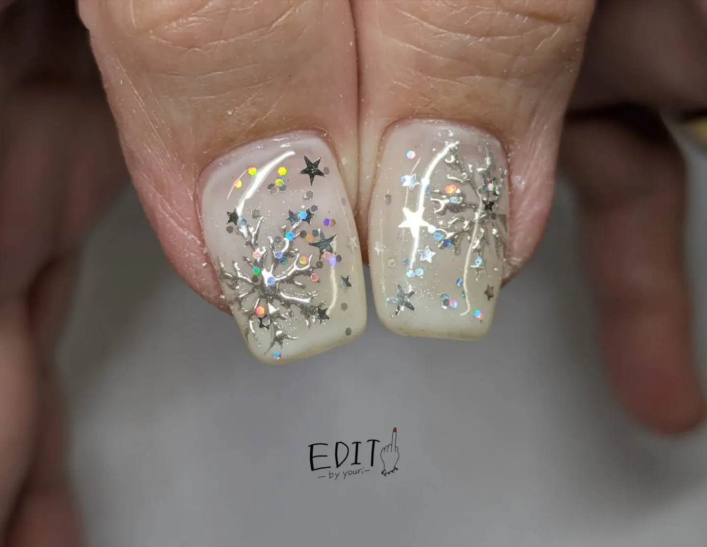 お題【雪の結晶】⁡