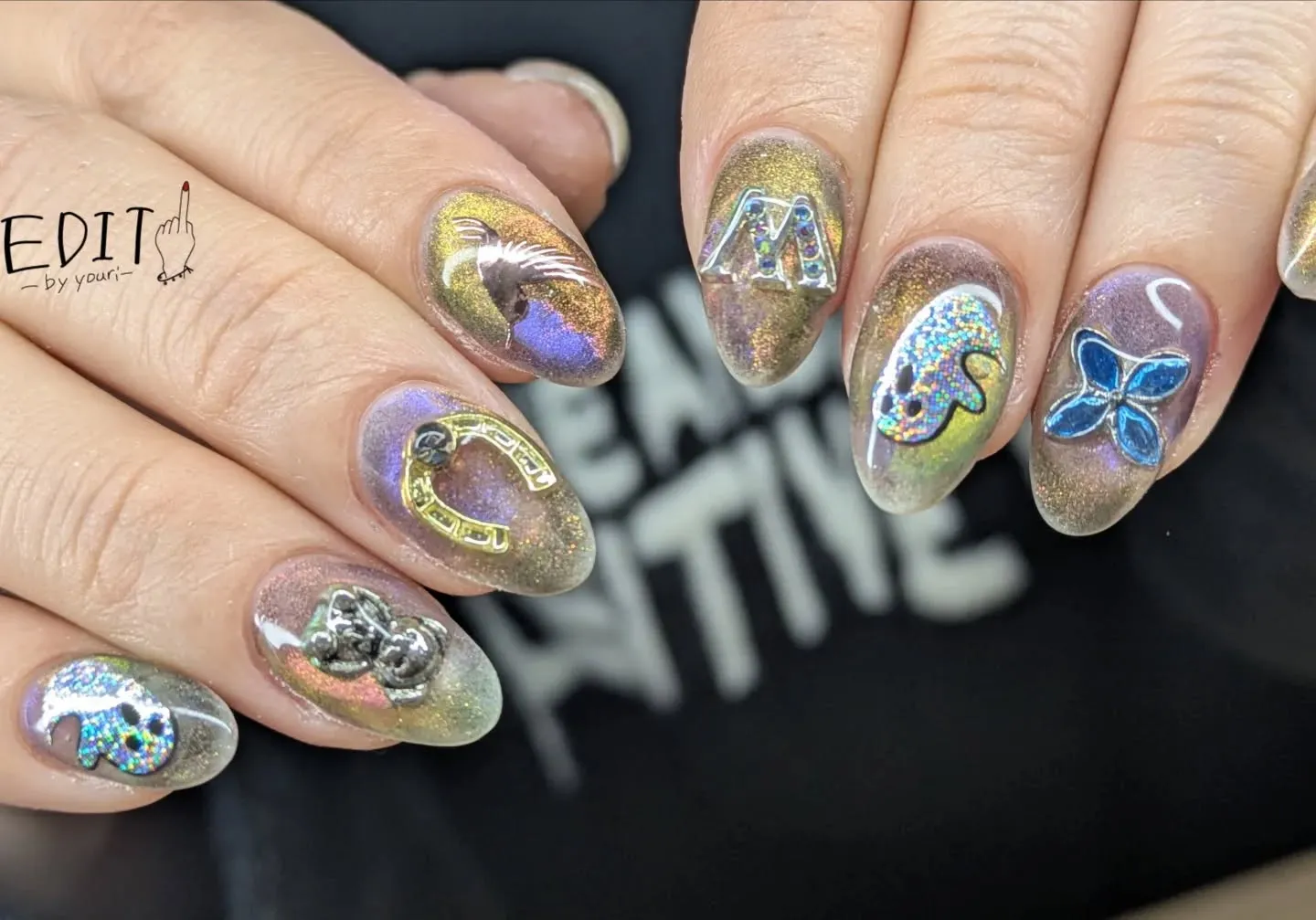 お題【推しのライブネイル】⁡