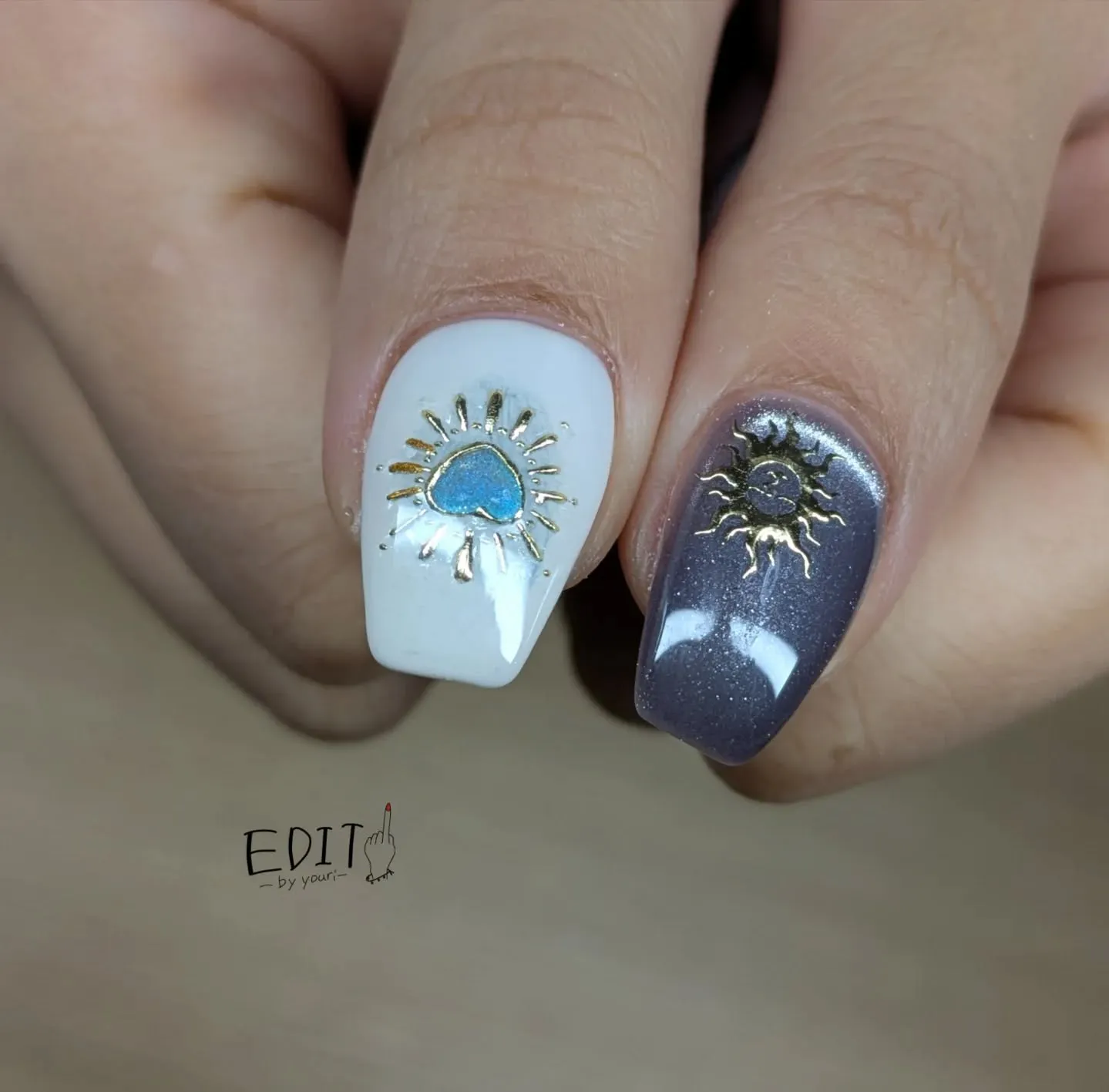 お題【セレスティアルネイル】⁡